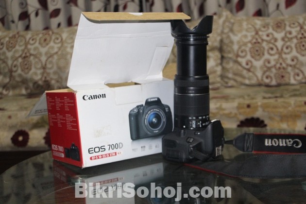 Canon 700D+ 55-250 lesn full boxed